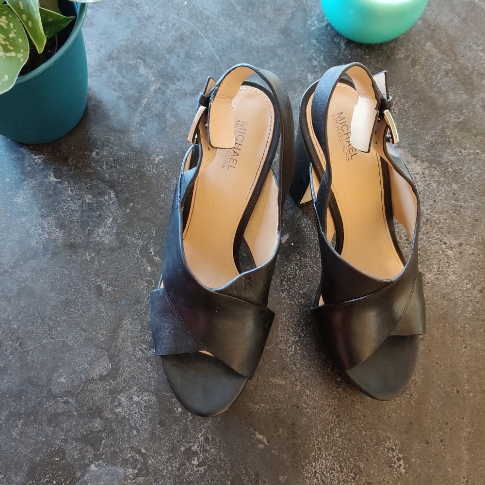 Michael kors chunky heel